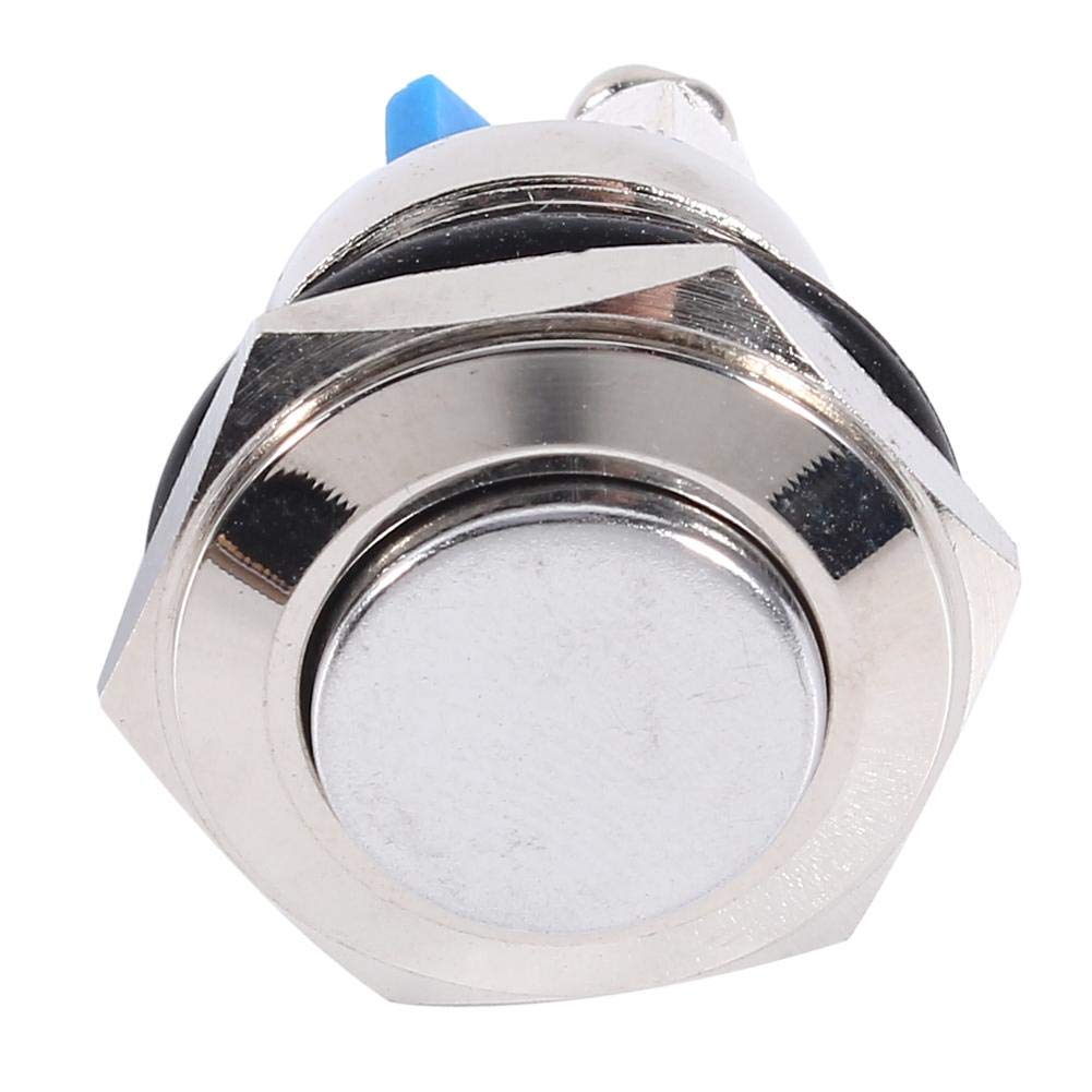 16mm 12V Momentary Push Button Switch - Waterproof Horn Button for Car, Boat & Industrial Control Circuits | Perfect for Automotive, Marine & DIY Electrical Projects