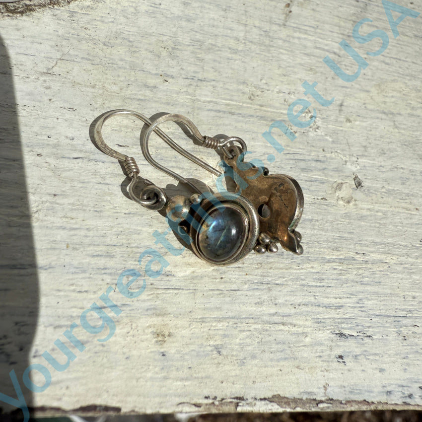 Sterling Silver Rainbow Moonstone Pierced Earrings for Women - Elegant Dangle Earrings for Party, Wedding & Everyday Wear