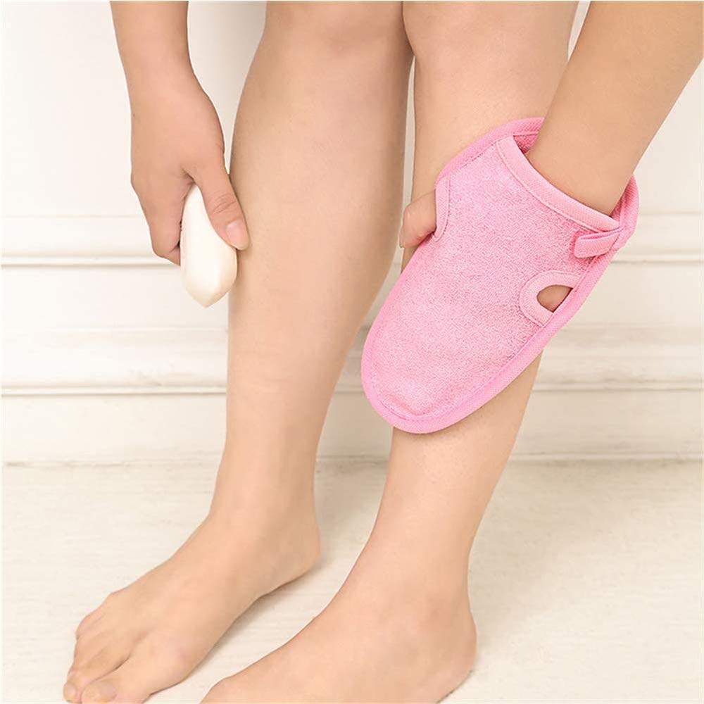 3Pcs Exfoliating Shower Brush Set - Deep Cleaning Bath Towel & Body Massage Scrubber for Back, Shoulders & Skin Care - Perfect for Spa, Exfoliation & Dry Brushing at Home