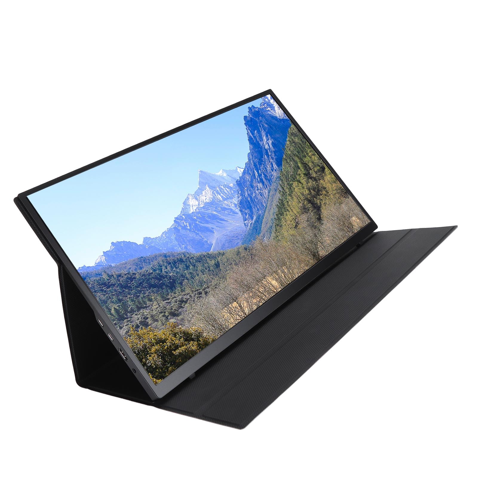 18.5 Inch Portable Monitor 1080P FHD, USB C HDMI External Second Screen for Laptop, Ultra Thin IPS Gaming Display with Smart Phone Cover - Perfect for Work, Travel & Multi-Tasking
