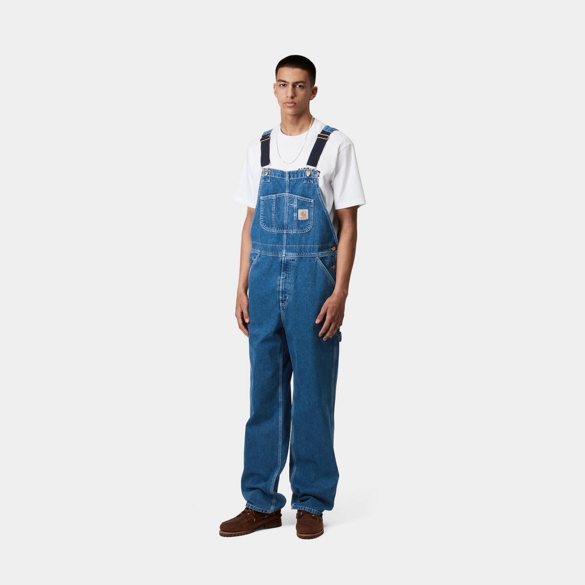 Men's Denim Bib Overalls - Stone Washed Blue Jeans for Work, Farming & Casual Wear | Durable & Comfortable Workwear