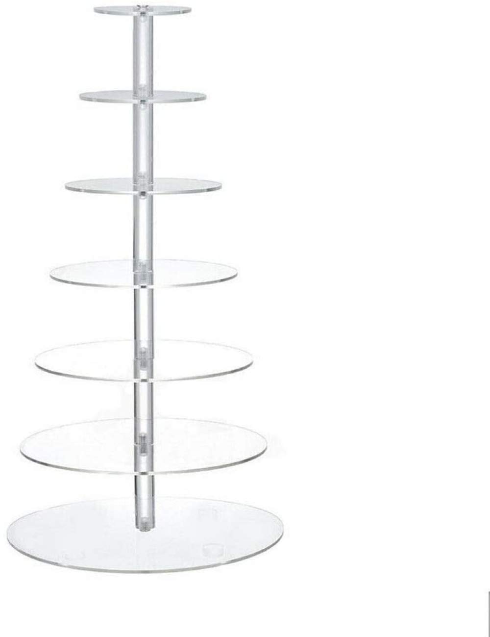 7 Tier Acrylic Cupcake Stand - Elegant Wedding Cake Display for Desserts, Birthday Parties & Special Events