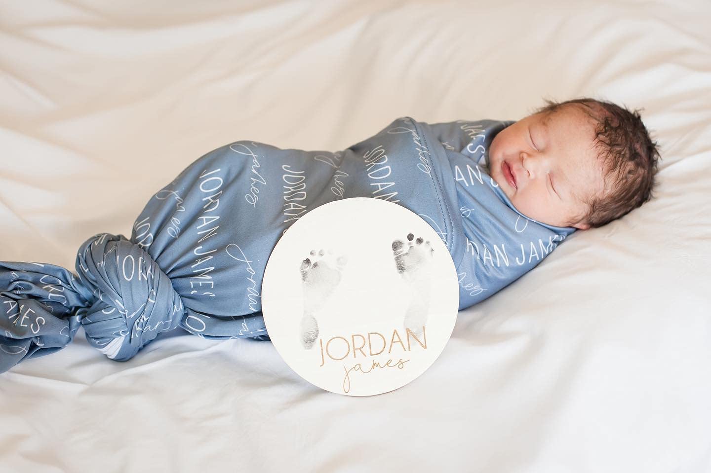 Personalized Baby Blanket with Custom Name - Soft Swaddle Blanket for Newborns | Perfect Christmas Gift from Daddy, Baby Shower Present & Cozy Nursery Essential