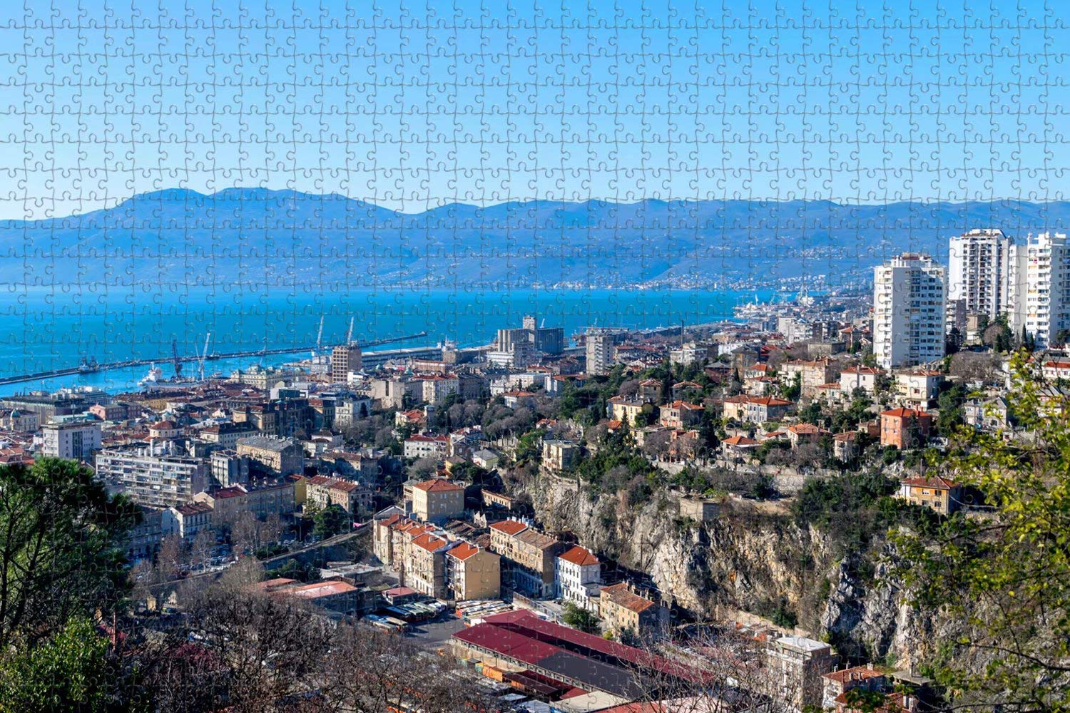 1000 Piece Croatia Rijeka Jigsaw Puzzle for Adults - Premium Travel Souvenir & Home Decor Puzzle Game for Relaxation and Family Bonding