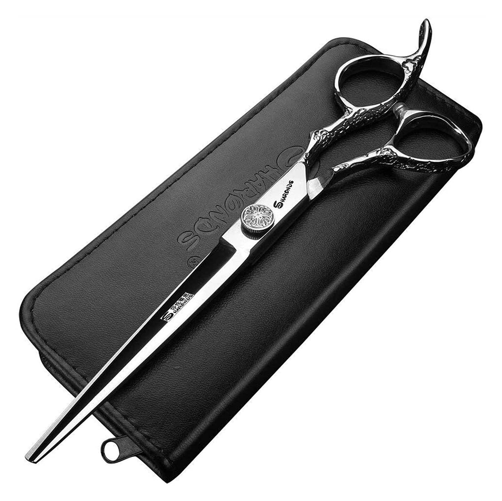 TOMYEUS 7 Inch Professional Hair Cutting Scissors - Barber Shears for Hairdressers, Stylists & Home Use - Sharp Stainless Steel Haircutting Shears with Flat Blades - Perfect for Precision Haircuts, Trimming, Coloring & Grooming - Salon & DIY Hair Styling Essential