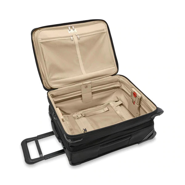 Briggs & Riley Baseline Global 2 Wheel Carry On Luggage - Lightweight Durable Suitcase for Business Travel & Weekend Getaways