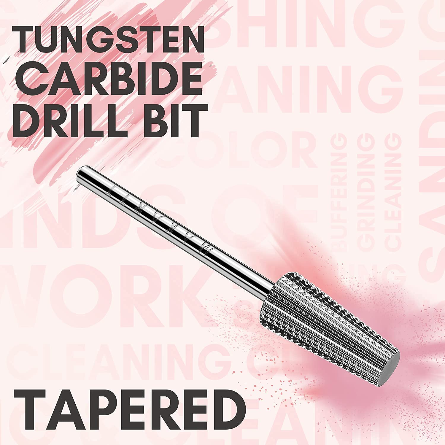 Makartt Professional Electric Nail Drill Machine JD700 with 6 Nail Drill Bits - Fine Efile Bits & Tungsten Carbide Tips for Acrylic, Gel, Dip Powder Nails - Perfect for Home Salon & Professional Nail Technicians