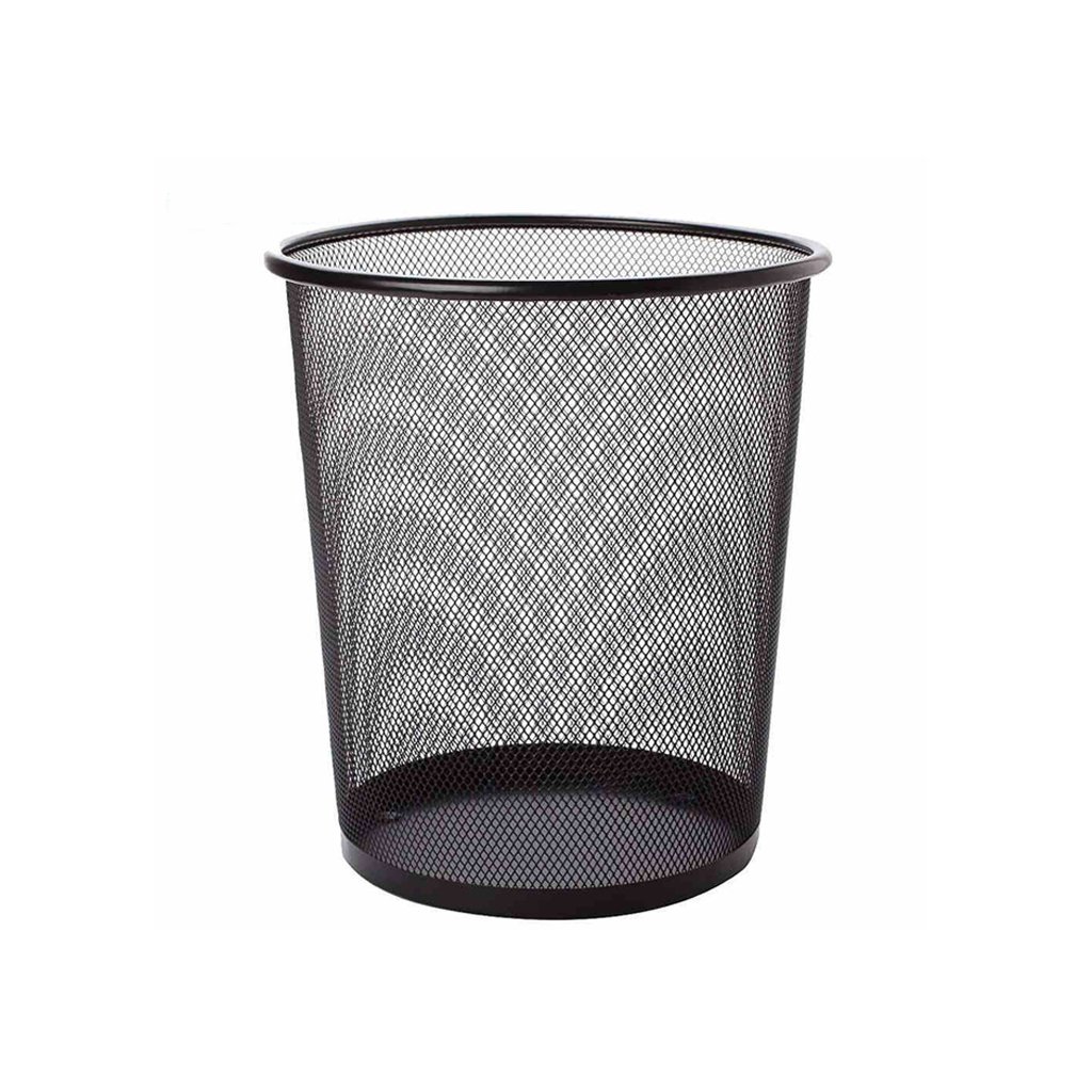 DTSE9 Metal Wire Mesh Trash Can for Bedroom, Living Room, Kitchen, Bathroom & Office - Modern Simple Indoor Garbage Bin Without Cover - Perfect for Home, Office & Dorm Room Use