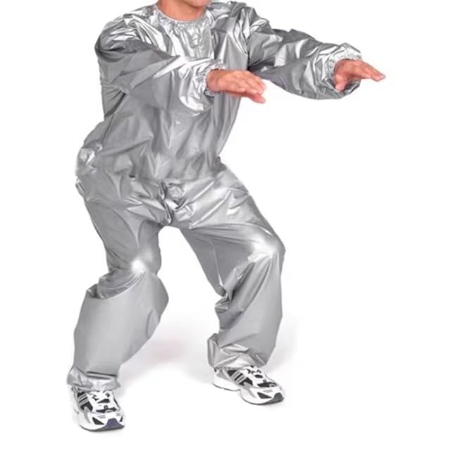 Premium Heavy Duty Sauna Suit for Men & Women - Weight Loss, Exercise & Slimming - Anti-Rip Gym Fitness Workout Sweat Suit for Sauna, Running & Home Training