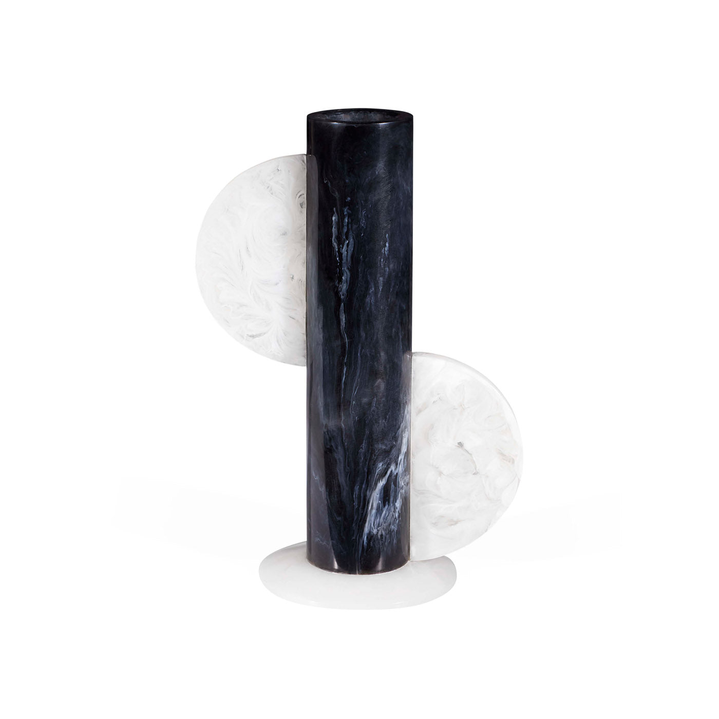 Como Cylinder Vase - Modern Glass Flower Vase for Home Decor, Wedding Centerpieces & Office Desk Decorations