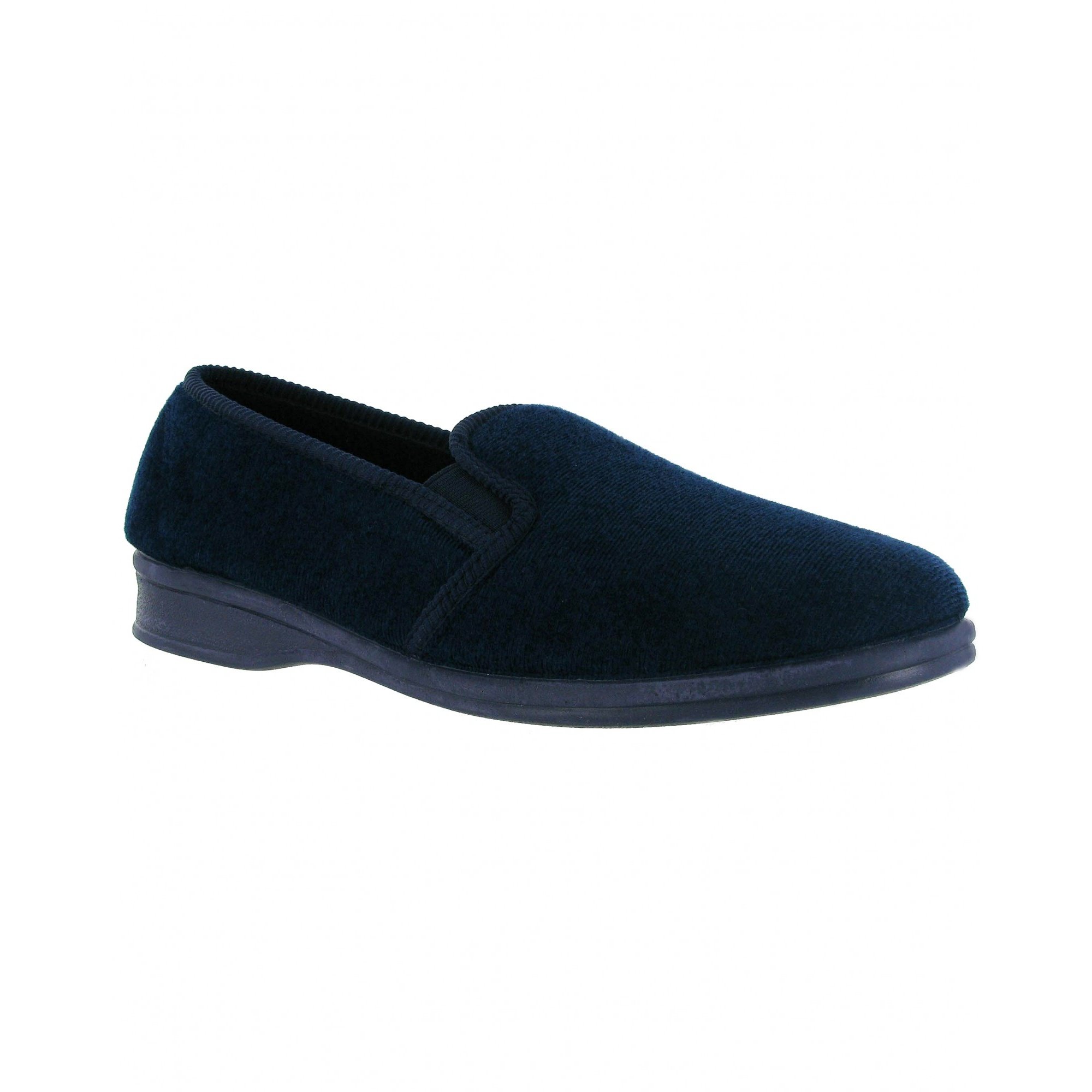 Mirak Shepton Slip-On Slippers for Men - Classic Comfort House Shoes - US Size 8.5 Navy Blue - Perfect for Indoor Lounging, Relaxation & Cozy Home Wear