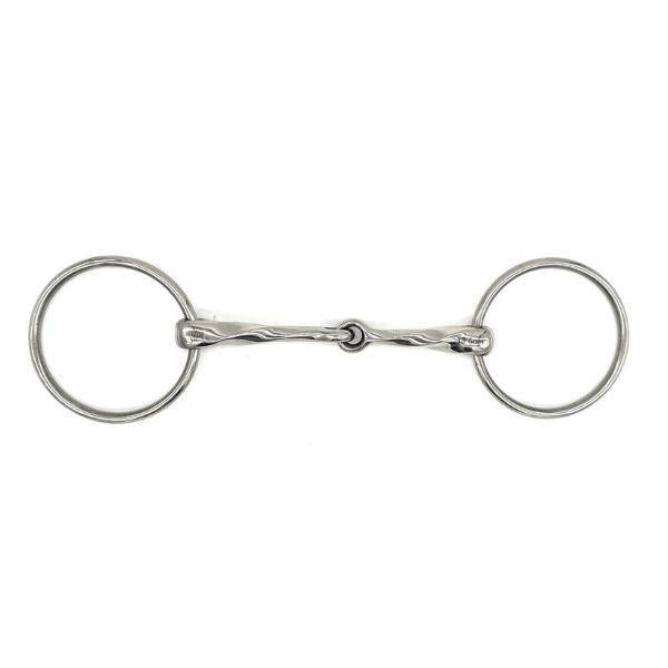 Jake Adams Slow Twist Single Joint Loose Ring Bit - Comfortable Horse Training Bit for Dressage & Western Riding - Perfect for Training, Shows & Trail Riding