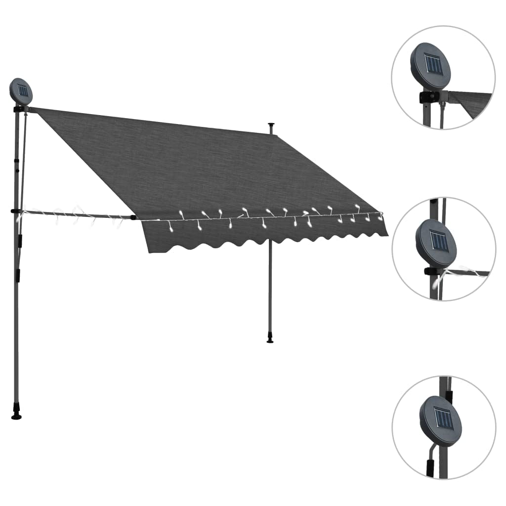 Manual Retractable Patio Door & Window Awning - 98.4