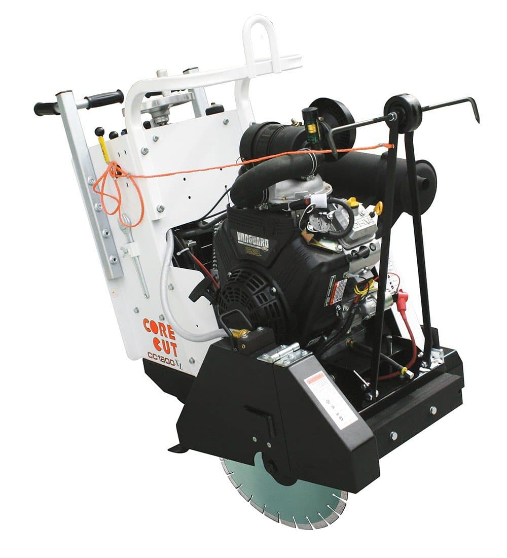 CC1800XL Medium Walk Behind Concrete Saw - Heavy Duty Construction Equipment for Cutting Asphalt, Pavement & Concrete - Perfect for Road Repair, Demolition & Landscaping Projects