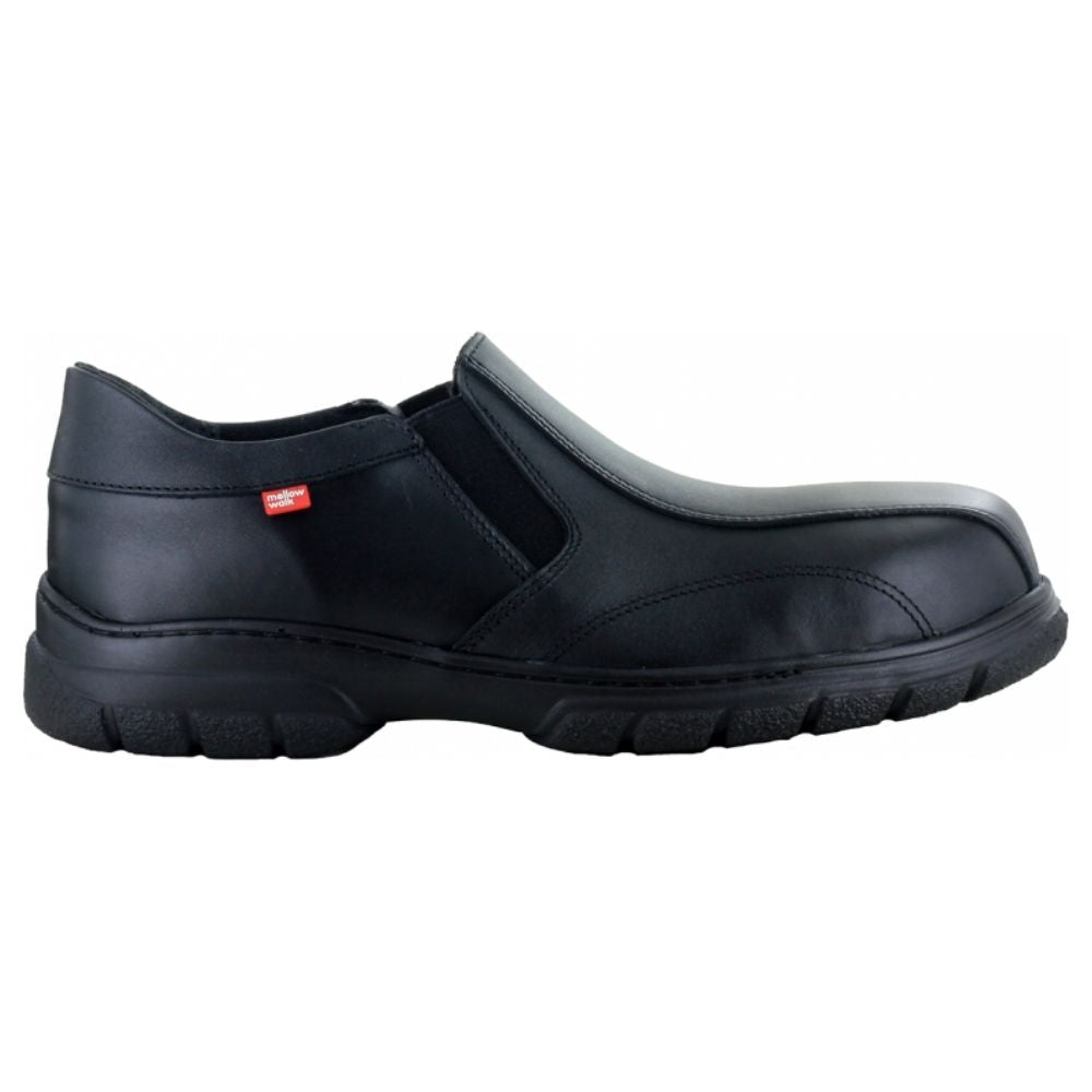 Mellow Walk Quentin Men's Slip-On Composite Toe Work Shoes - Metal-Free Safety Footwear for Construction & Warehouse | Lightweight Comfort for All-Day Wear