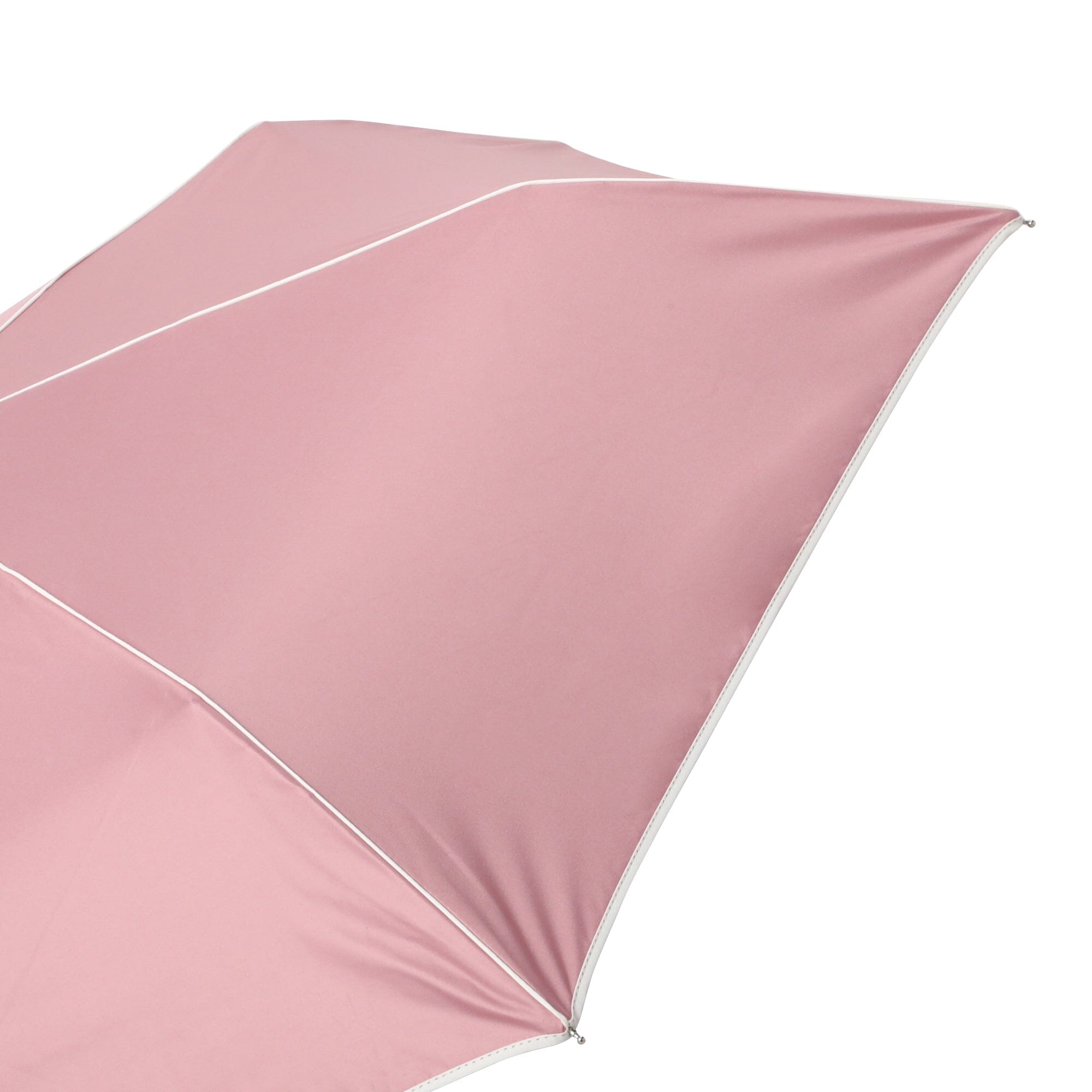 Blackout Piping Folding Umbrella - 47cm Compact Travel Umbrella in Pink - Perfect for Rainy Days, Commuting, and Outdoor Activities