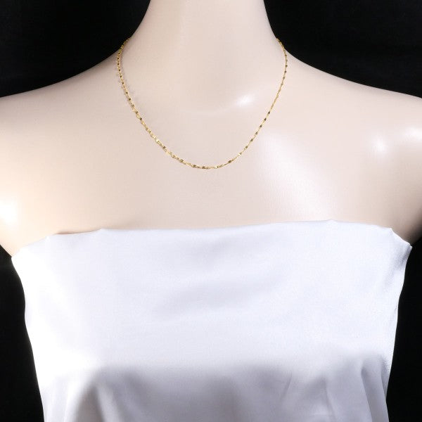 24K Yellow Gold Necklace for Women - Elegant 18 Inch Solid Gold Chain Jewelry - Perfect for Weddings, Anniversaries & Special Occasions