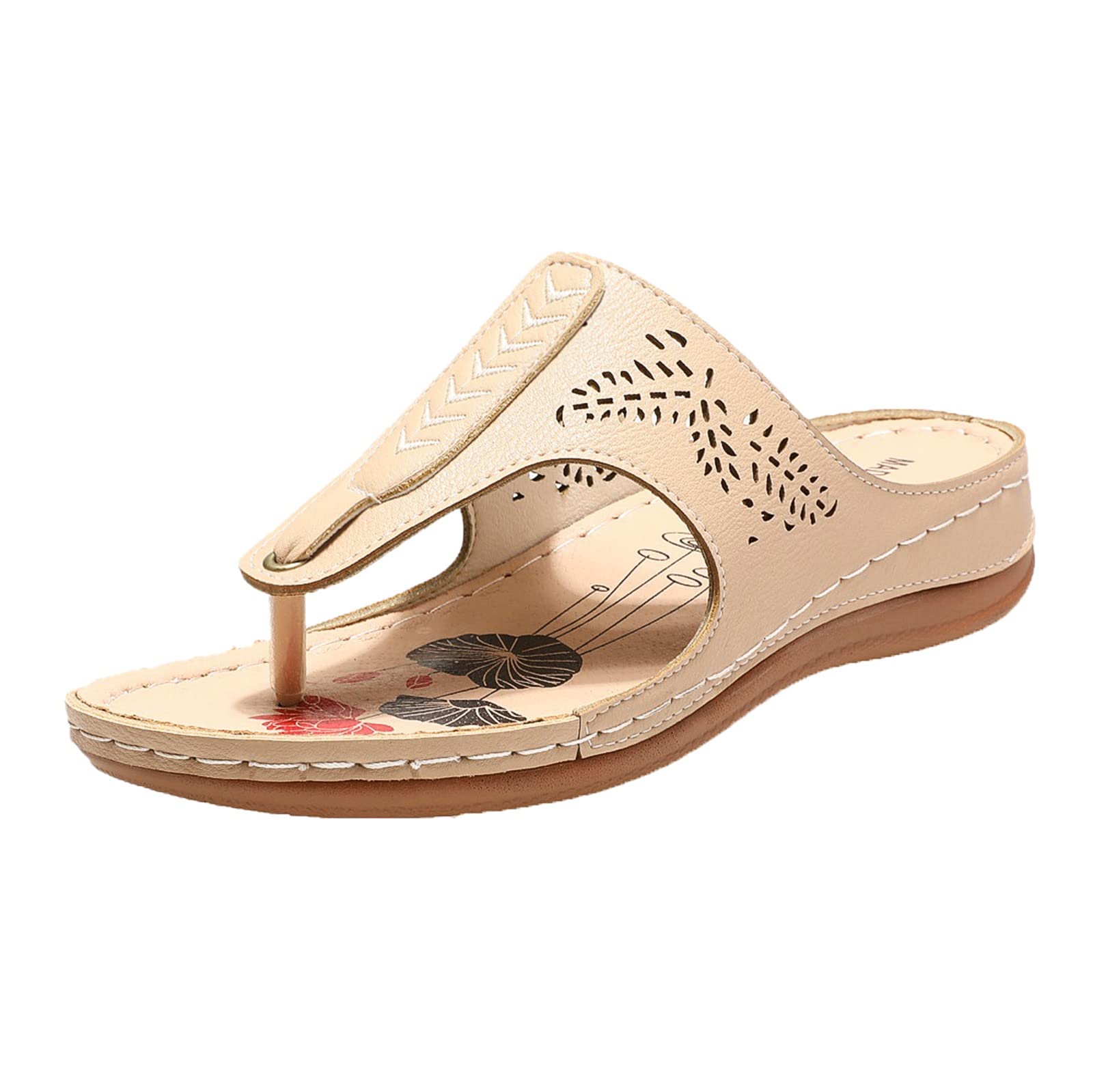 Comfortable Women's Wedge Sandals - Breathable Peep Toe Summer Beach Shoes for Women | Perfect for Outdoor Activities, Vacations & Casual Wear