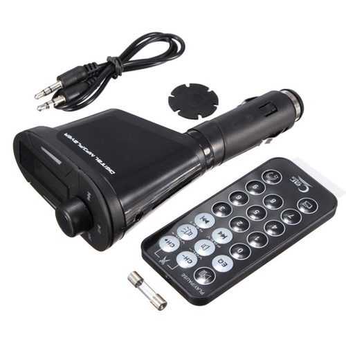 Bluetooth FM Transmitter for Car - Hands-Free Kit with MP3 Player & USB Charger | Perfect for Road Trips & Commuting