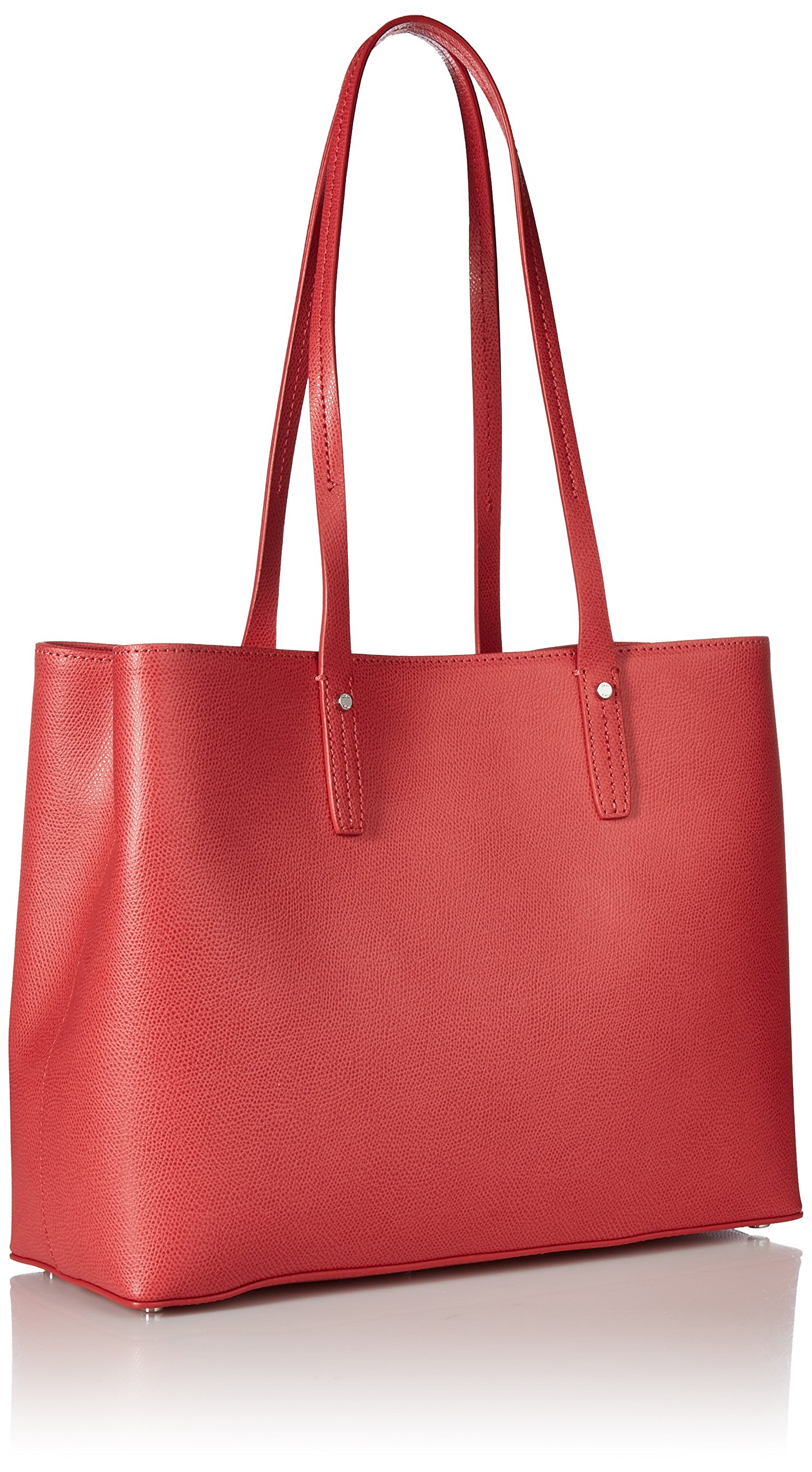 Calvin Klein Maggie Mercury Leather East/West Tote Bag for Women - Stylish Designer Handbag for Work, Travel & Everyday Use