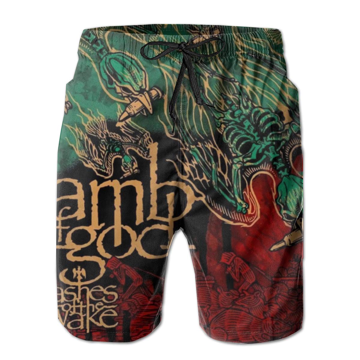 Lamb of God Men's Quick Dry Swim Trunks - Summer Beach Shorts for Surfing, Swimming & Sports with Pockets | Perfect for Pool, Vacation & Water Activities