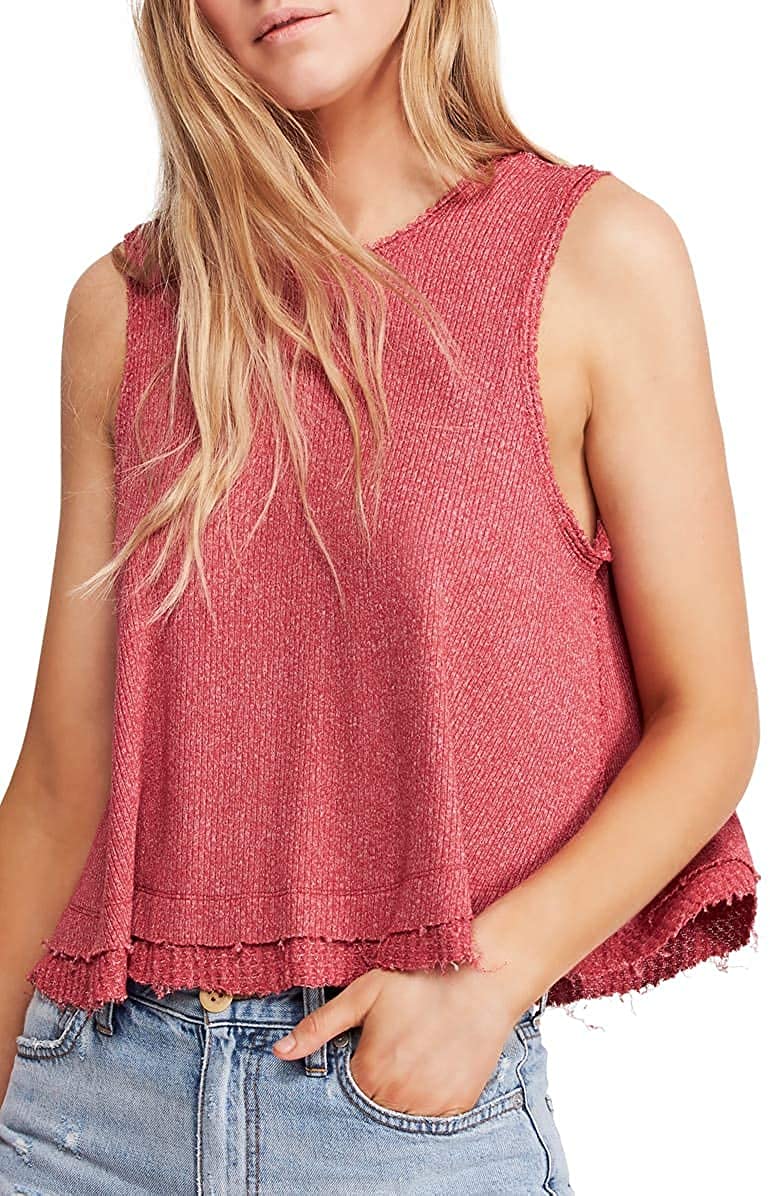 Free People New Love Tank Top - Soft Rose Pink Women's Casual Shirt for Summer, Beach, and Everyday Wear