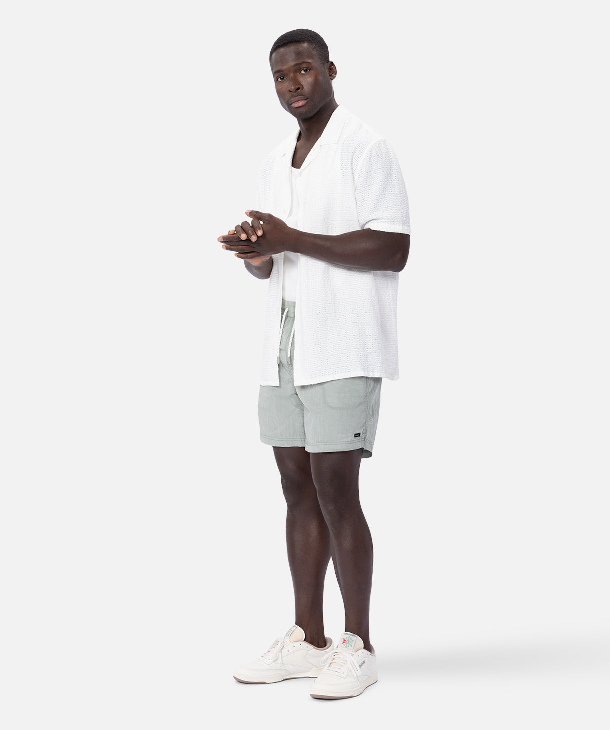 The Los Villas Short Sleeve Shirt for Men - Premium Cotton Casual Button Down Shirt in Off White | Perfect for Summer Outfits, Beach Vacations & Casual Office Wear