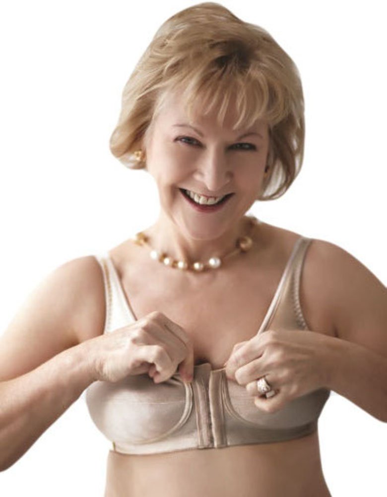 ABC Front Close Rose Mastectomy Bra - Post-Surgery Comfort Bra for Women, Soft Support & Adjustable Straps - Ideal for Recovery, Daily Wear & Breast Cancer Survivors