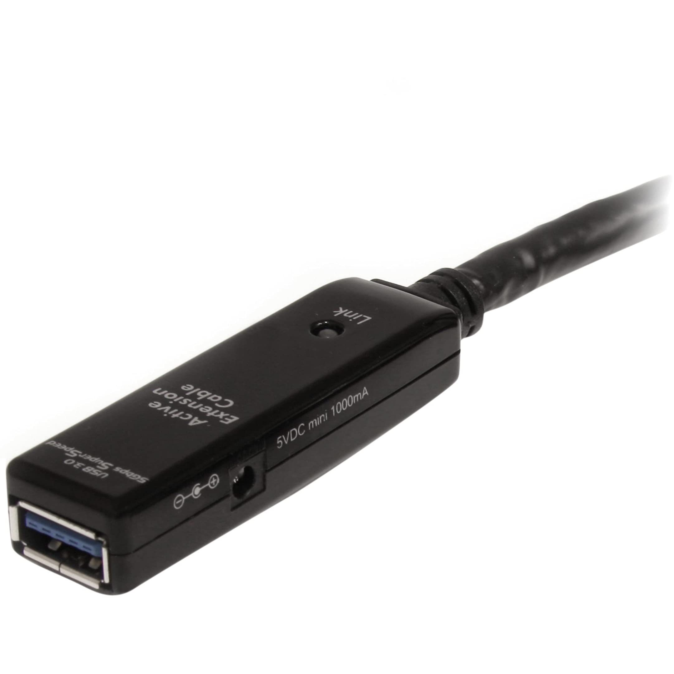 StarTech.com 32.8ft USB 3.0 Active Extension Cable with AC Power Adapter - Shielded Male to Female USB 3.1 Gen 1 Type A (5Gbps) Extender (USB3AAEXT10M) - Ideal for Home Office, Gaming Setup & Long-Distance Device Connections