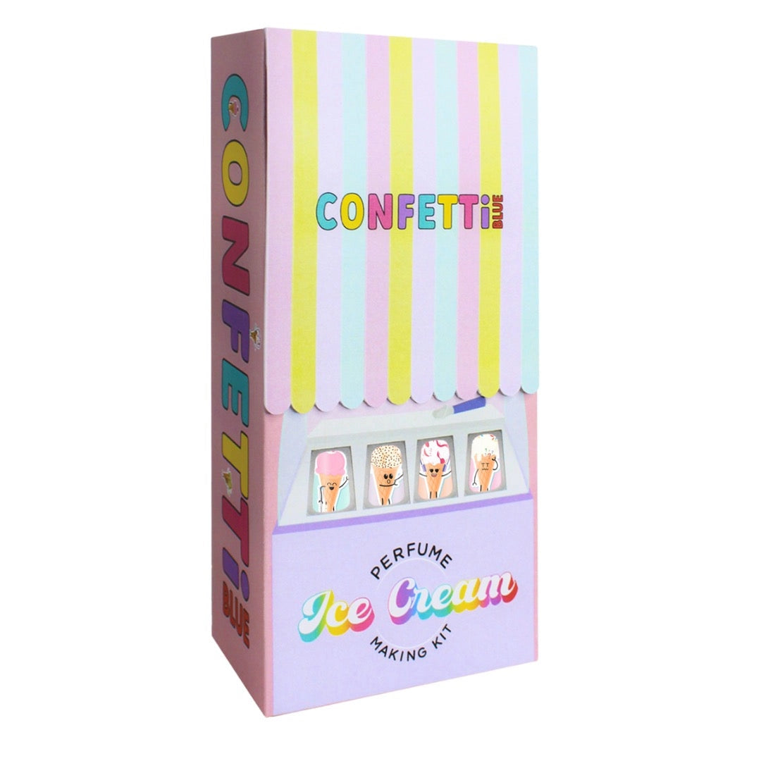 Confetti Blue Ice Cream Scented Perfume Making Kit for Kids DIY Craft Projects - Fun Birthday Party Activity & Creative Gift Idea