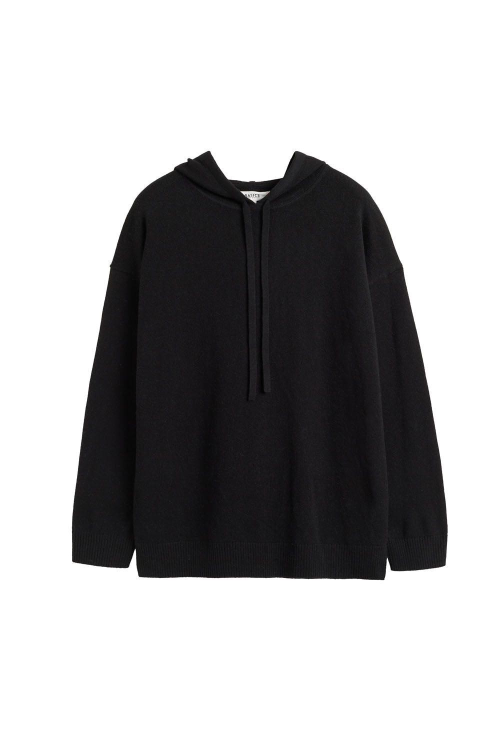 Premium Black Wool Cashmere Relaxed Hoodie for Women & Men - Soft Warm Winter Pullover for Casual Wear & Outdoor Activities
