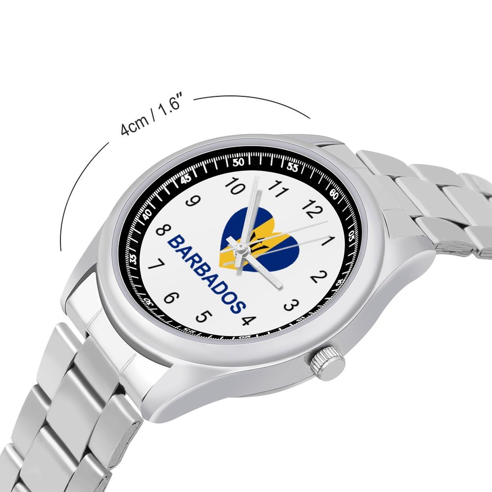Barbados Men's Bracelet Watch - Elegant Business Dress Quartz Watch for Men & Women - Perfect Gift for Him/Her - Ideal for Office, Formal Events & Special Occasions