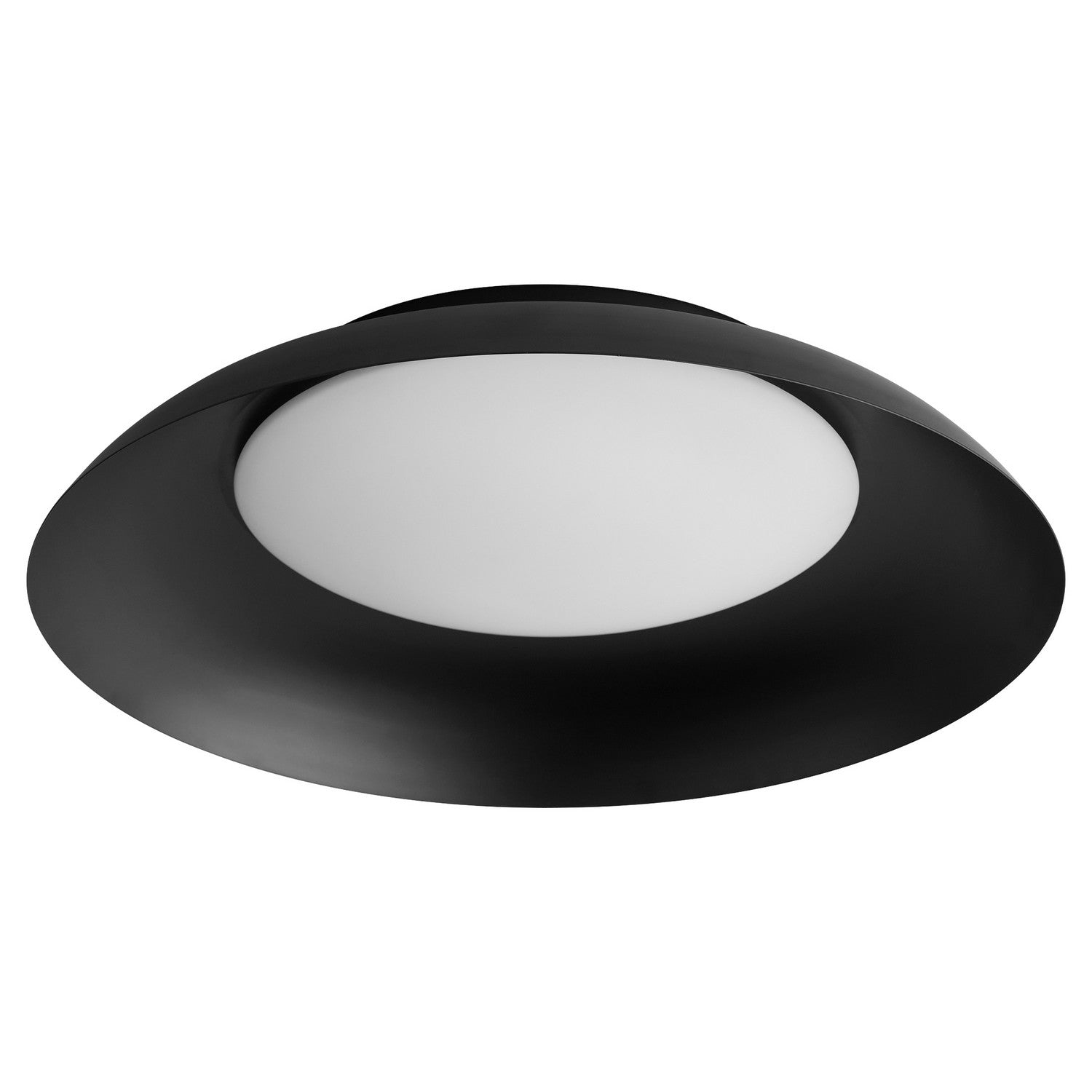 Oxygen Bongo 3 679 15 Inch Flush Mount Ceiling Light Fixture in Black - Modern Lighting for Bedroom, Living Room & Hallway