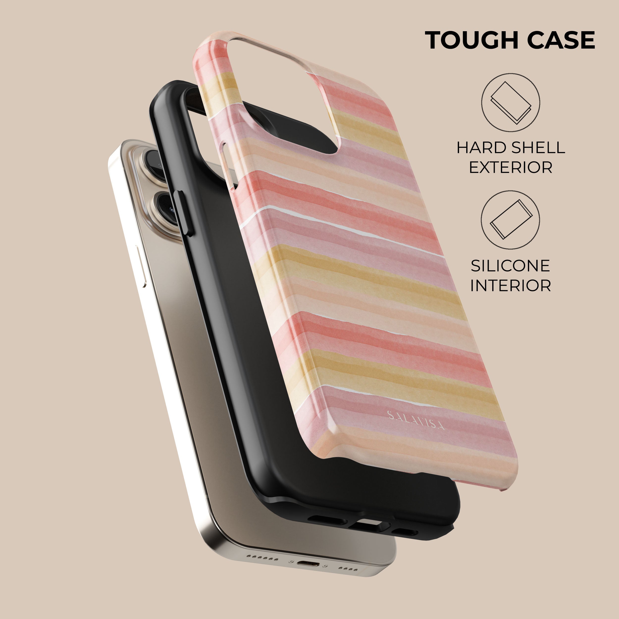 Premium Warm Hues Shockproof Phone Case - Trendy Gradient Colors for iPhone & Android | Perfect for Everyday Protection & Stylish Outfits