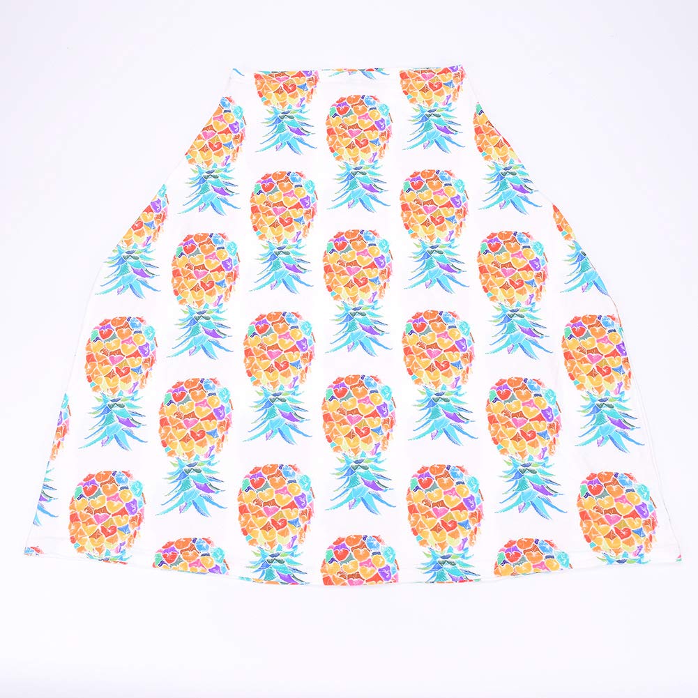 Baby Nursing Cover & Breastfeeding Scarf - Soft Baby Car Seat Canopy & Stroller Cover for Girls and Boys | Perfect Baby Shower Gift (Pineapple Print) | Ideal for Nursing, Shopping & Outdoor Activities