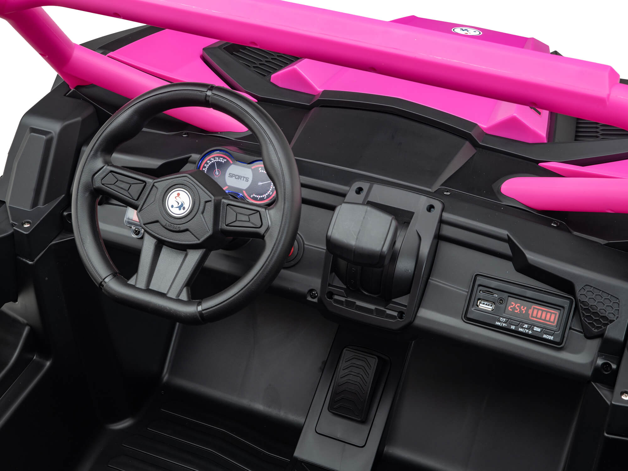 24V Ridington MAX R All-Terrain Ride-On Buggy with Remote Control - Pink | Kids Electric Car for Outdoor Adventure, Backyard Play & Off-Road Fun