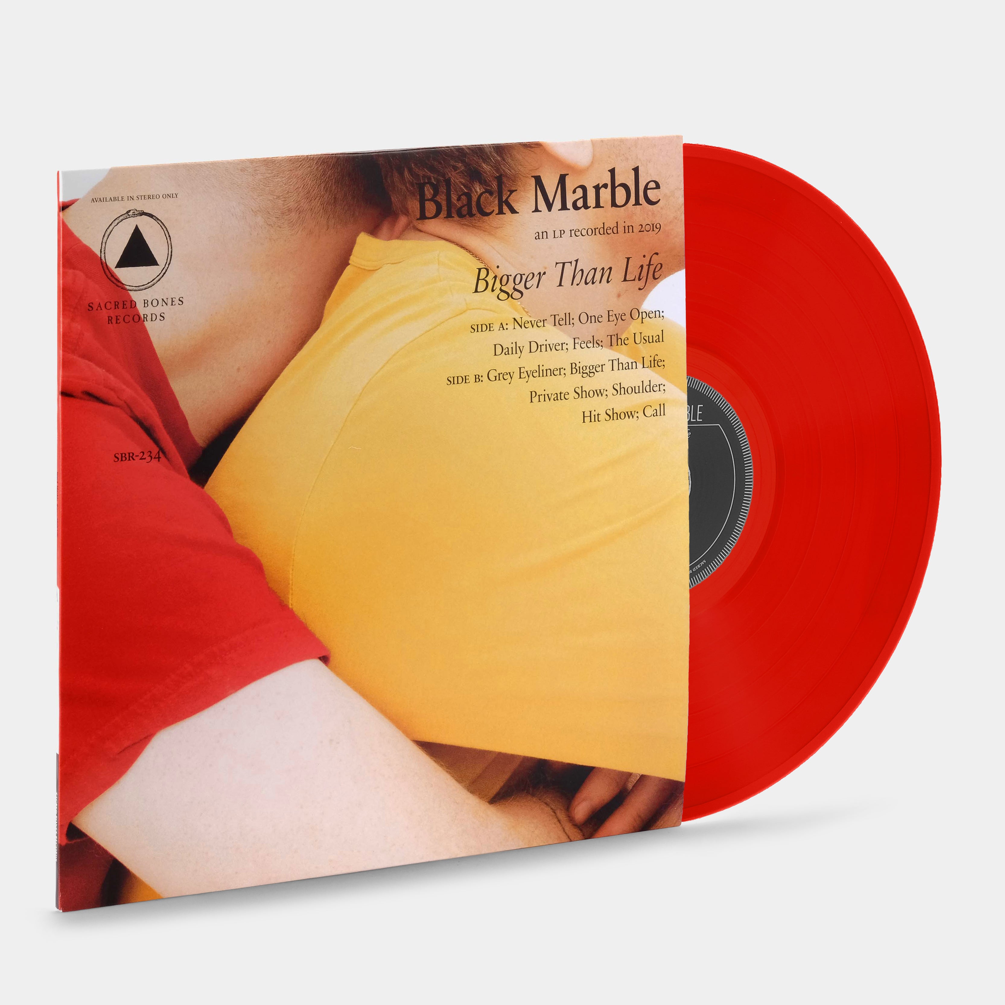 Black Marble - Bigger Than Life LP Red Vinyl Record | Limited Edition Alternative Rock Album | Perfect for Record Collectors & Music Enthusiasts
