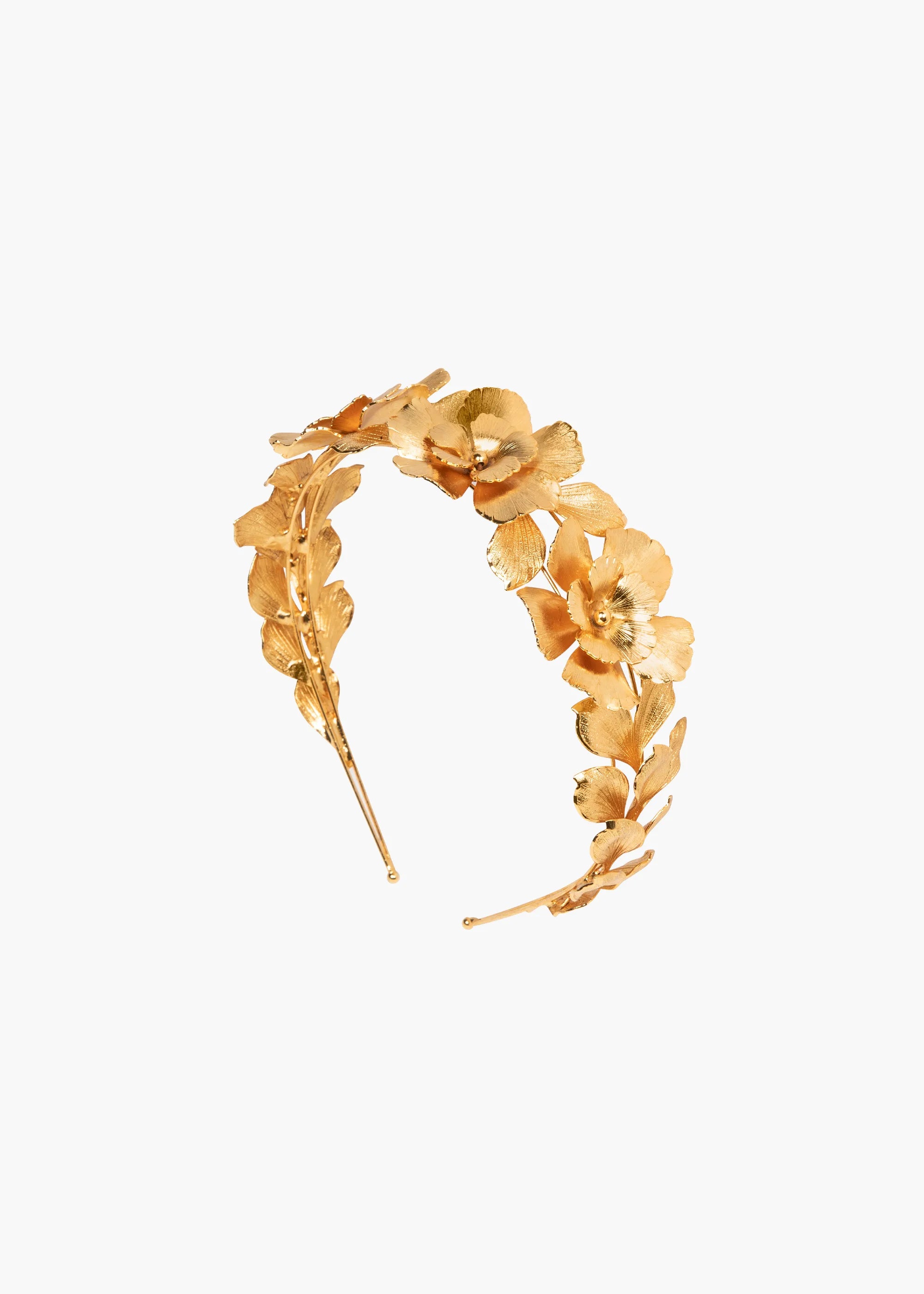 Elegant Gold Rowena Headband for Women - Fashionable Hair Accessory for Parties, Weddings & Everyday Wear