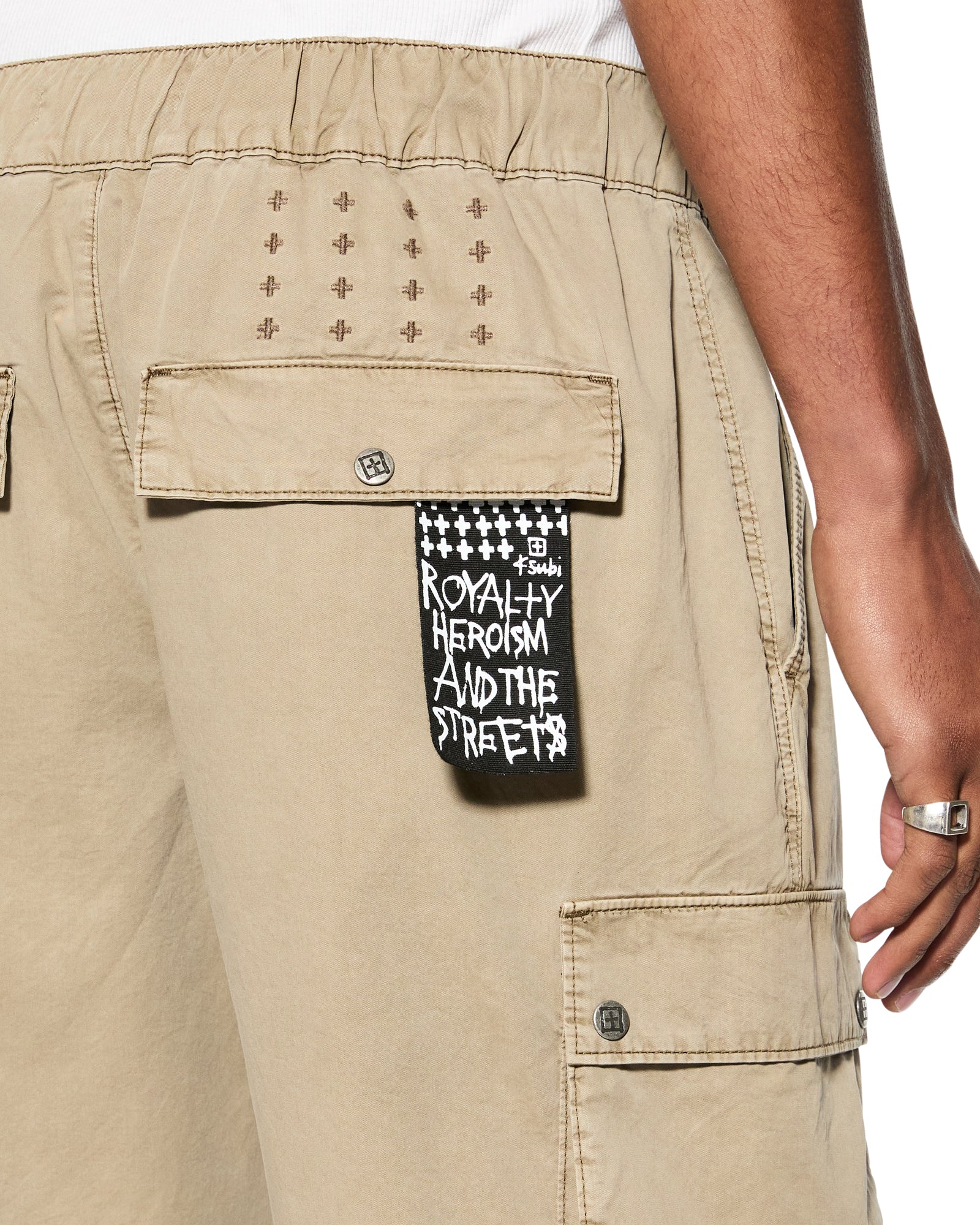 KRUSH CARGO SHORT FOG - Durable Men's Cargo Shorts with Multiple Pockets | Perfect for Outdoor Activities, Hiking, and Casual Wear