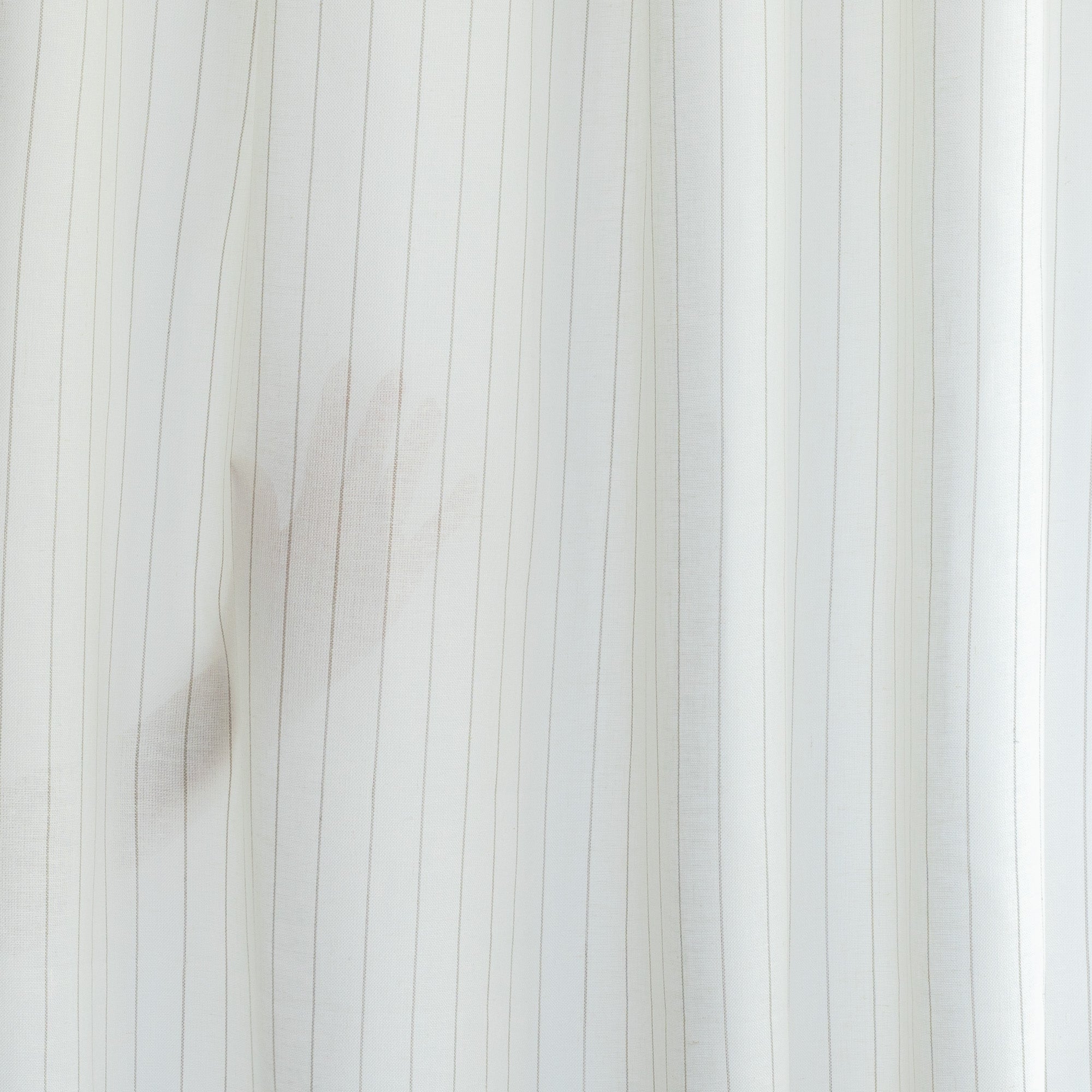 Montauk Pinstripe Sheer Fabric - Natural Cotton Blend for Curtains, Drapes & Home Decor - Lightweight & Breathable Window Treatment Material