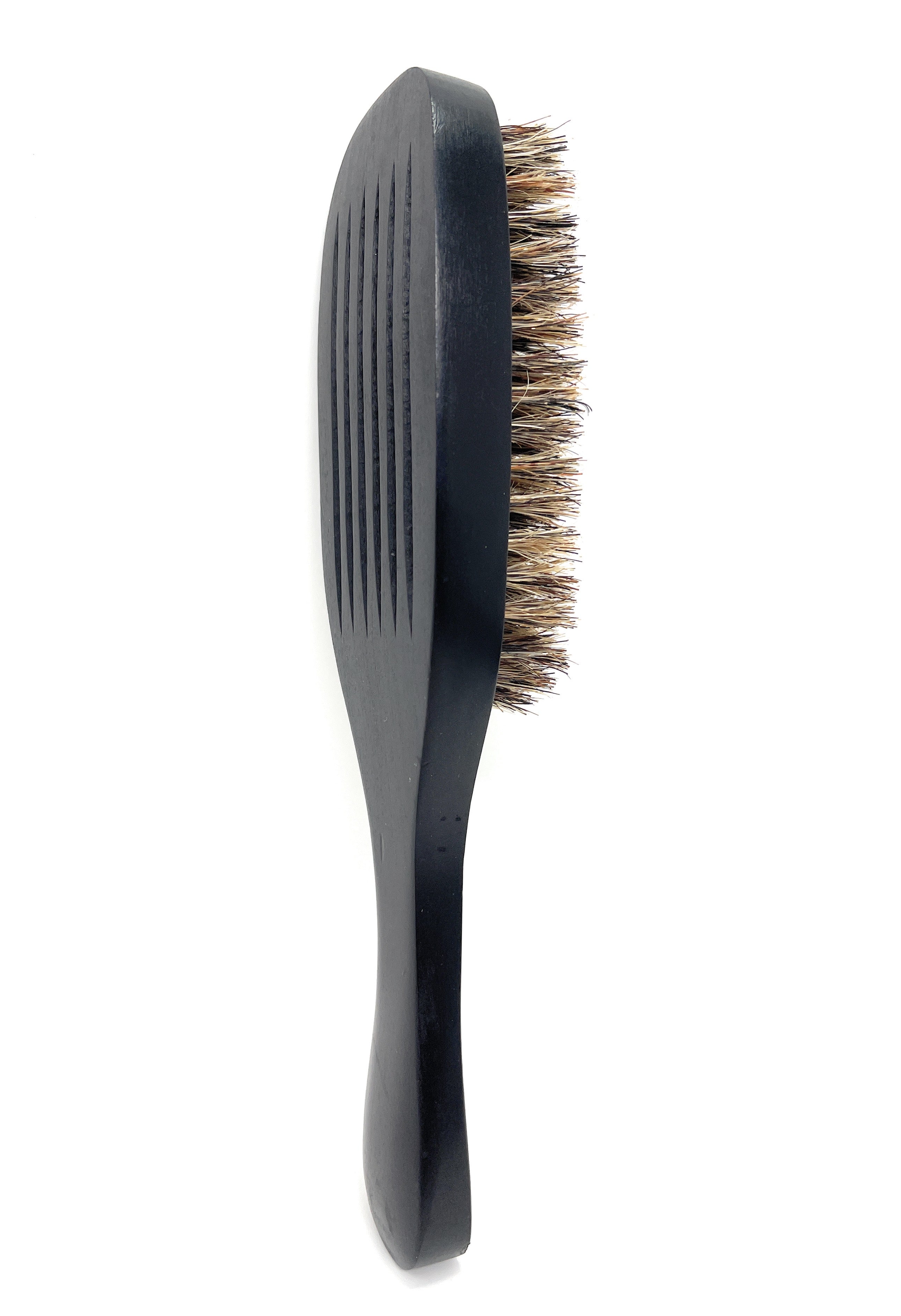 Scalpmaster Wave Hair Brush with Stiff Boar Bristles & Wood Handle - Detangling & Styling Brush for Curly, Wavy & Thick Hair - Perfect for Salon, Home & Travel Use