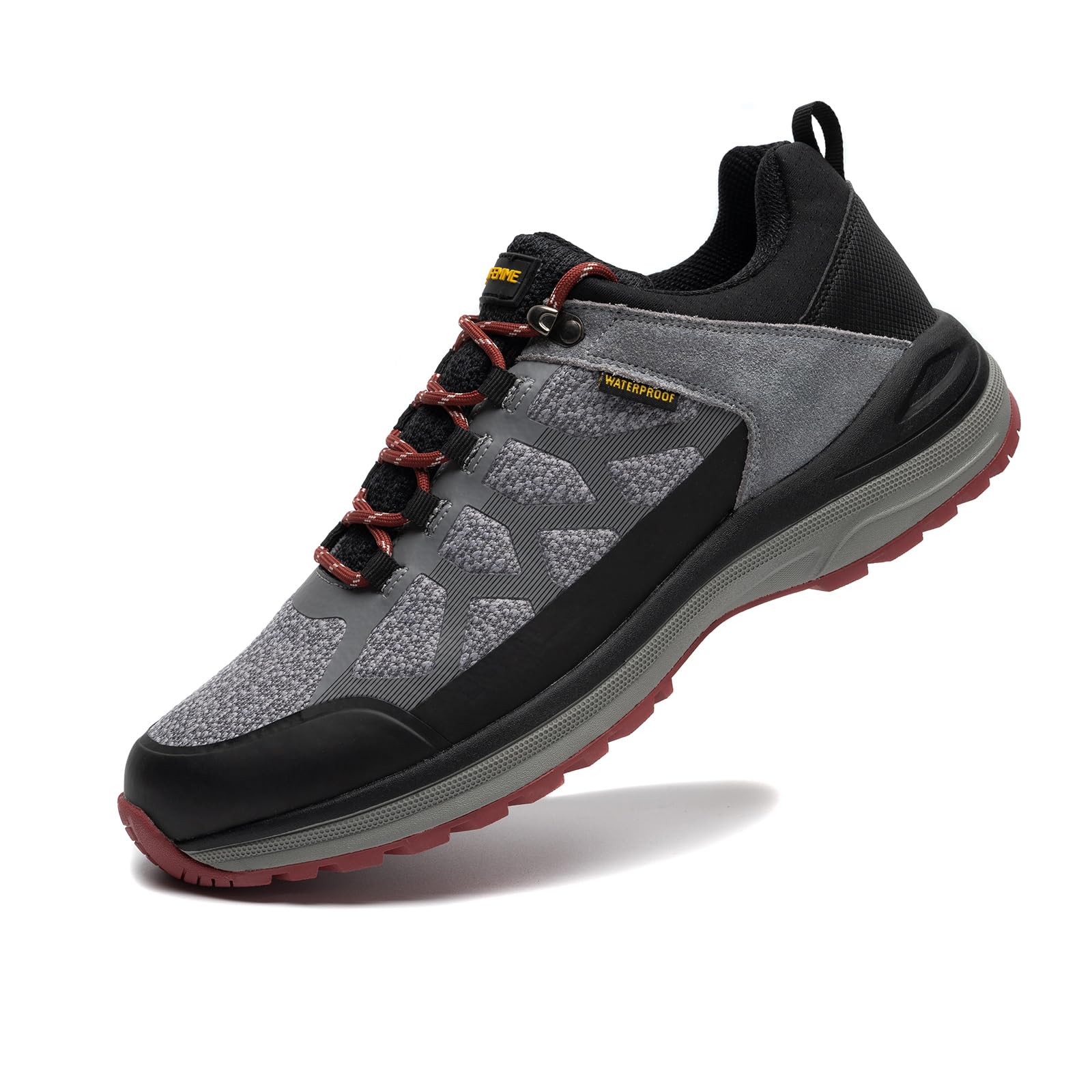 ANJOUFEMME Waterproof Hiking Shoes for Men - Lightweight Breathable Trekking & Trail Running Shoes - Outdoor Adventure, Camping & Mountain Climbing Gear