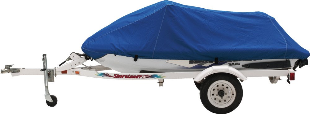 Custom Fit Personal Watercraft Cover - Universal Blue Waterproof Boat Cover for Jet Skis & Sea-Doos | All-Weather Protection for Outdoor Storage & Travel
