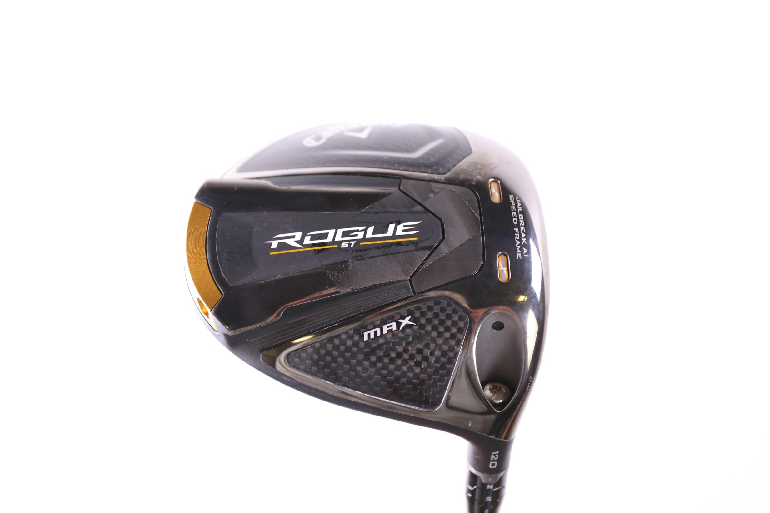 Used Callaway Rogue ST MAX Driver 12° Regular Flex Mitsubishi MMT Shaft Right Handed - Perfect for Golfers Seeking Distance & Forgiveness on the Course