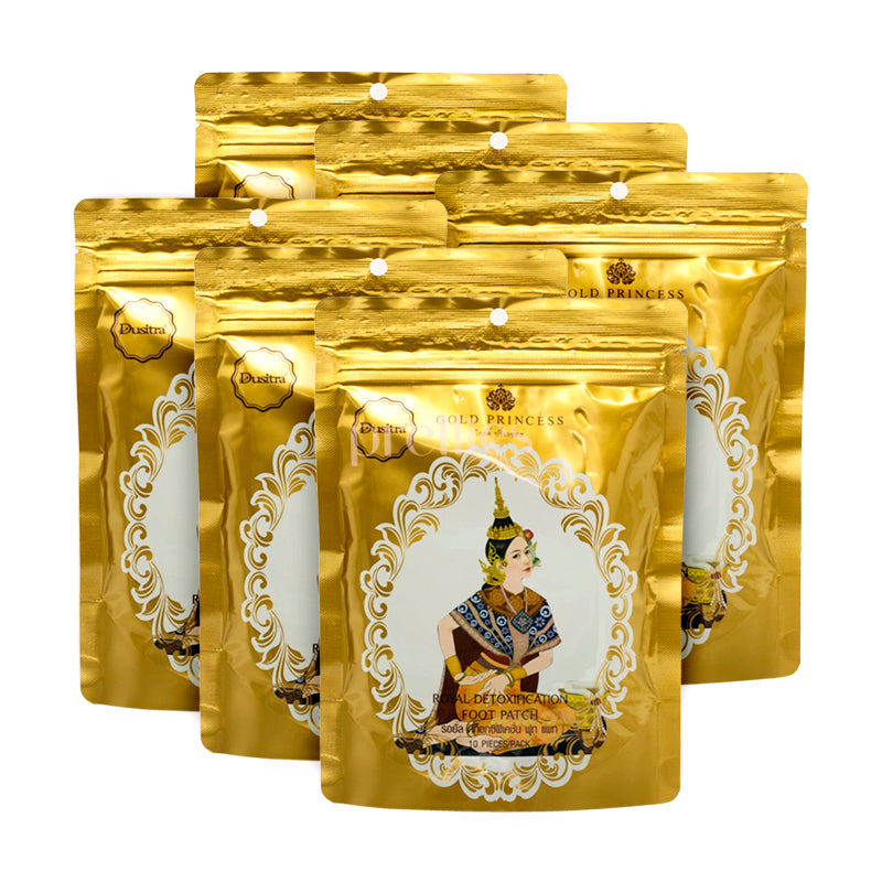 Royal Detox Foot Patches - Gold Princess Original (60 Patches) | Natural Detoxification for Feet | Perfect for Spa Nights, Travel & Post-Workout Recovery