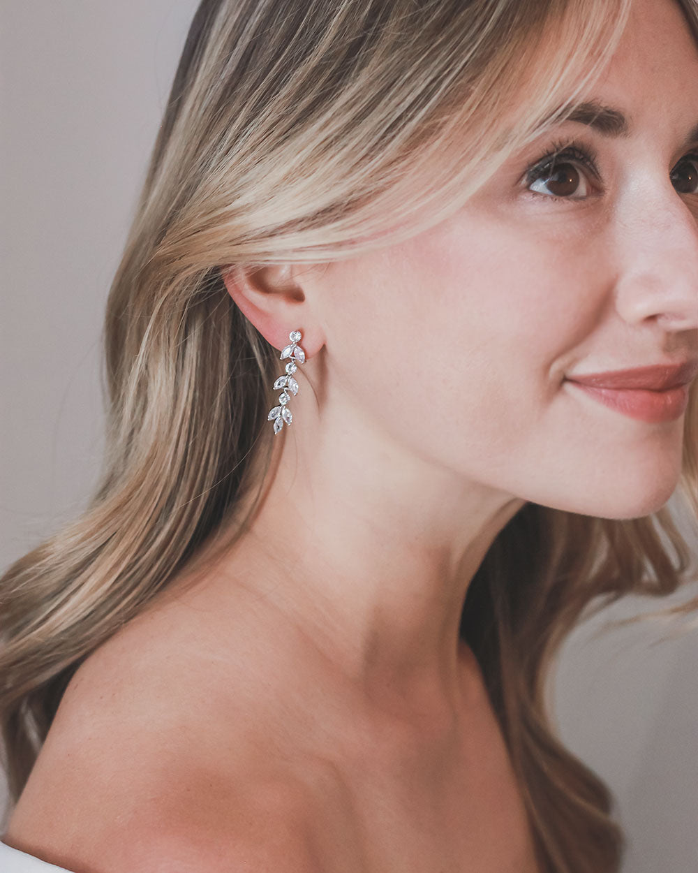 Elegant Sydney Floral CZ Earrings for Women - Sparkling Cubic Zirconia Flower Dangle Earrings | Perfect for Weddings, Parties & Special Occasions
