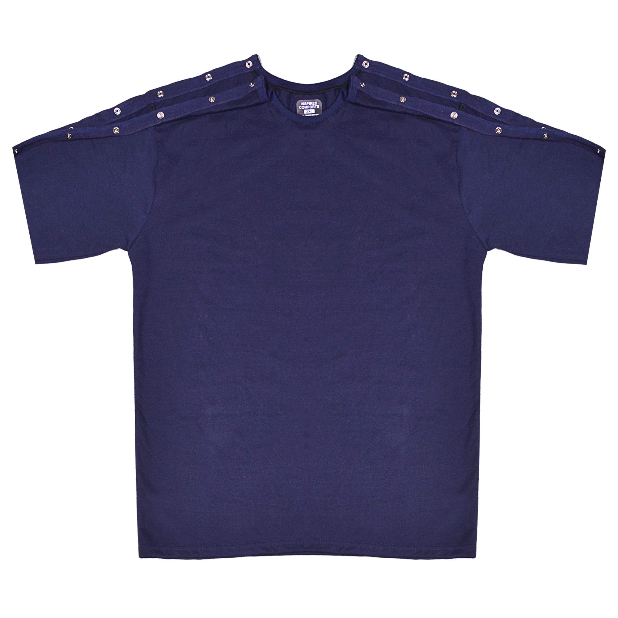 Unisex Post-Surgery Shoulder Recovery Shirt with Hidden Snaps - Ideal for Shoulder Surgery, Physical Therapy & Comfortable Healing