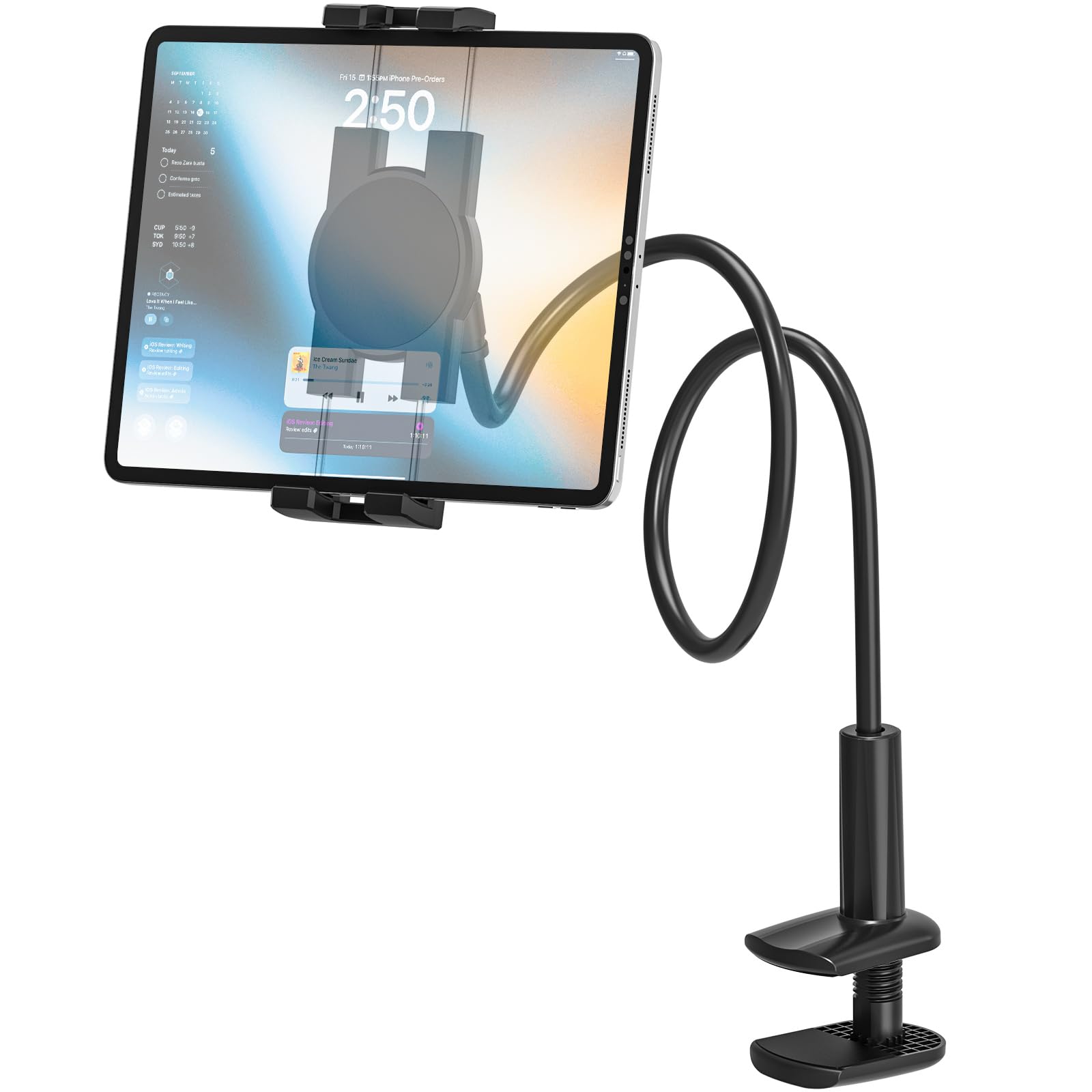 Adjustable Gooseneck Tablet Holder Stand for 4.7