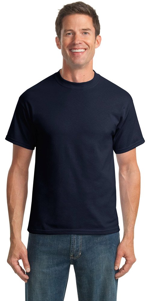 Port & Company Men's 50/50 Cotton Polyester Blend T-Shirt - 2XLT Navy Blue - Comfortable Workwear & Casual Wear for Everyday Use