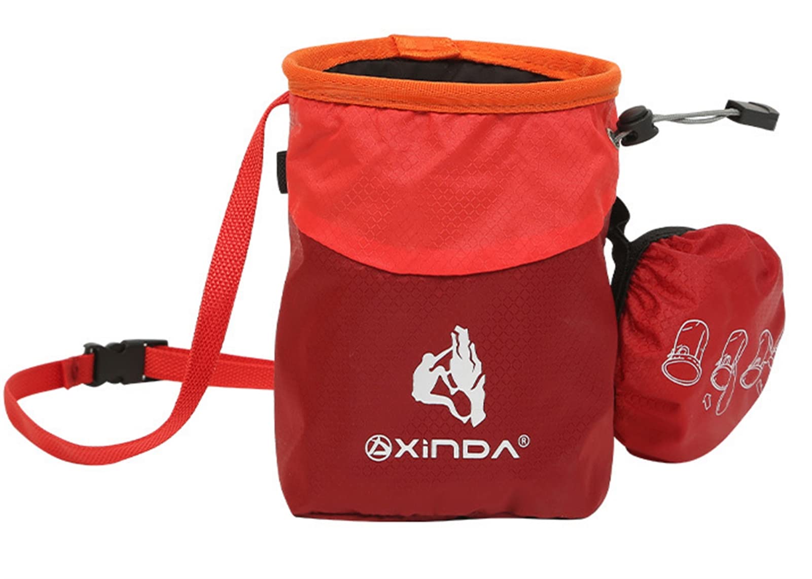 Lifup Chalk Bag for Rock Climbing & Bouldering - Quick-Clip Belt, Large Zippered Pockets - Durable Chalk Bucket for Outdoor Sports, Weightlifting, and Gym Training - Perfect for Climbers and Athletes